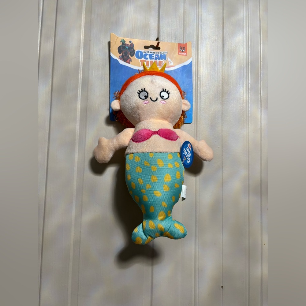FOFOS Ocean Time Dog Toy - 12” Mermaid.
